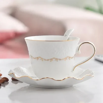 Creative Handle Floral Tea Set - Image 5