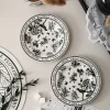 Black and White Floral Tea Set - Image 5