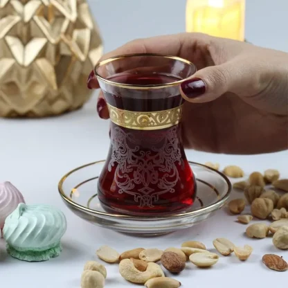 Transparent Slim Handleless Tea Set