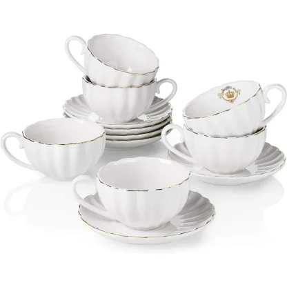 Luxury Pumpkin Embossed Tea Set - Image 6