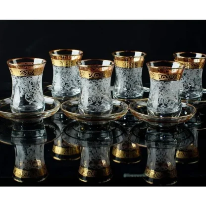 Transparent Slim Handleless Tea Set - Image 3