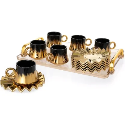 Luxury Brush Stroke Tea Set