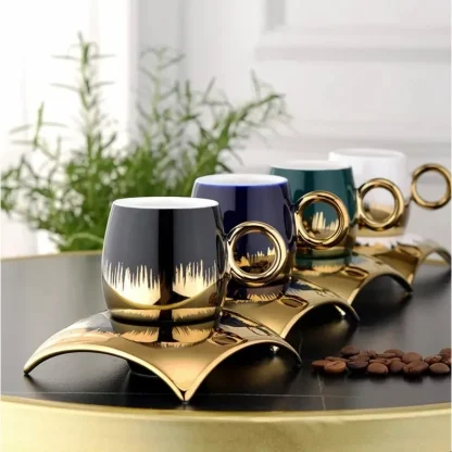 Luxury Brush Stroke Tea Set - Image 4