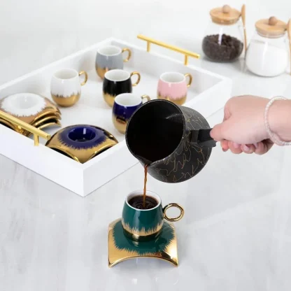 Luxury Brush Stroke Tea Set - Image 3
