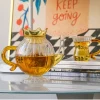 Crown Shaped Clear Tea Set - Image 7