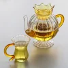 Crown Shaped Clear Tea Set - Image 9