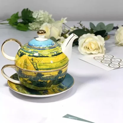 Printed Stackable Tea Set - Image 2