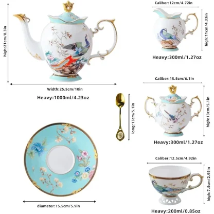 Hollow Out Bottom Tea Set - Image 4